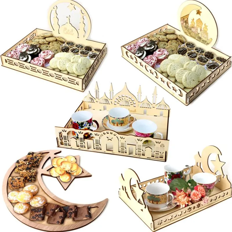 Wooden Ornaments Table Decorations Dessert Tray Cookie Tray