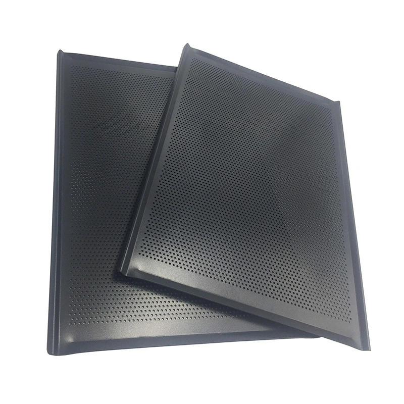 Factory ODM&OEM Custom Made Non Stick Aluminium Perforated Bread Cookie Baking Sheet Oven Tray