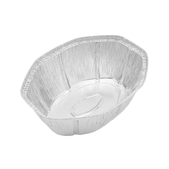 Aluminum Food Container Oval Roaster Pan Aluminium Foil for Food Packaging