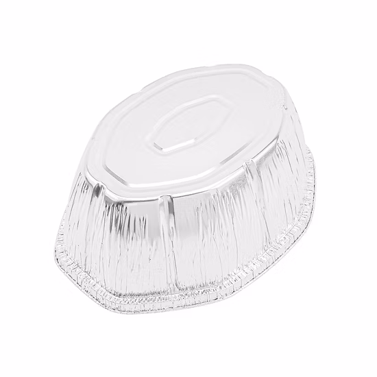 Aluminum Food Container Oval Roaster Pan Aluminium Foil for Food Packaging