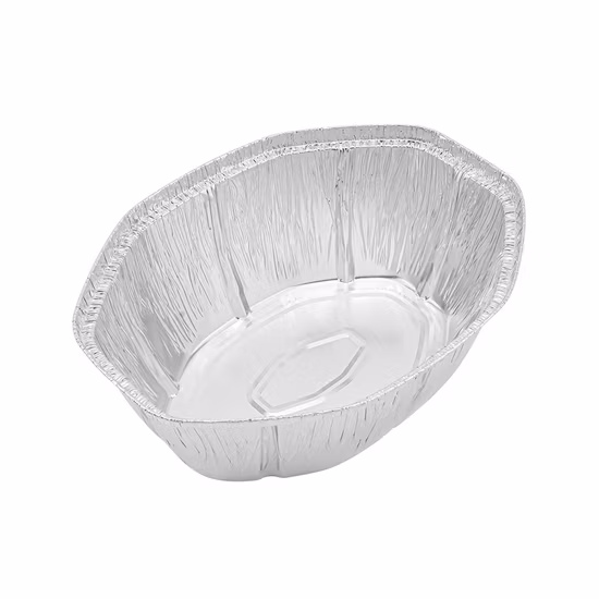 Aluminum Food Container Oval Roaster Pan Aluminium Foil for Food Packaging