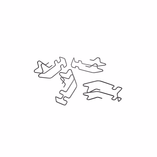 Customized V Shape Spring Black Zinc Plated Flexible Wire Form Spring