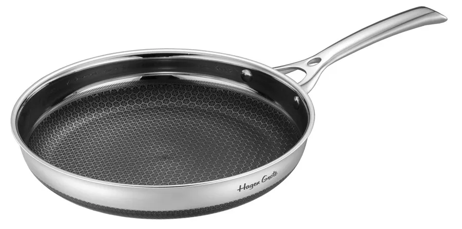 3PCS Stainless Steel Nonstick Cookware Sets Saucepan Steamer Couscous Pot Pancake Fry Pan Frying Pan with Lid