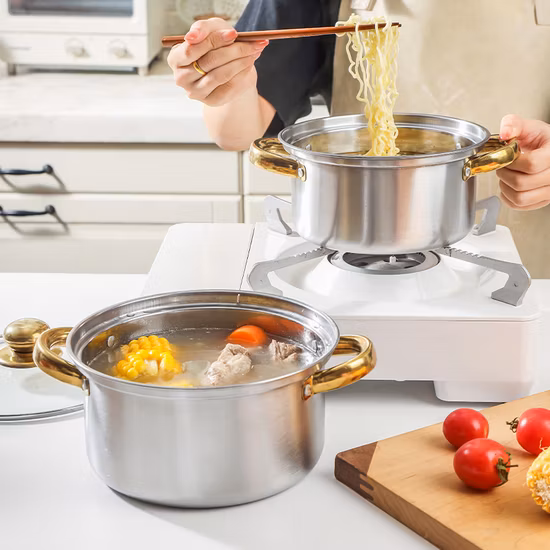 Electric, Gas, Induction Friendly Stainless Steel Cookware