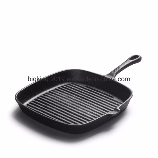 Wholesale Pre Seasoned Square Cast Iron Grill Pans